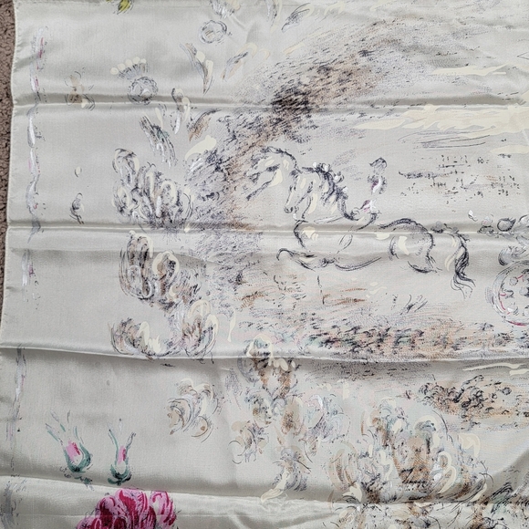 Queens Silver Jubilee Oliver Messel 1977 Designer Collectible Silk Scarf - Picture 10 of 15